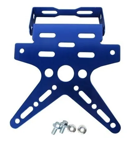 PORTA PLACA D/ALUMINIO AZUL UND - STD