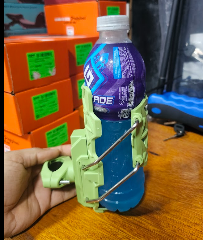 SOPORTE VERDE (PLASTICO) PARA BOTELLA ADAPTABLE UND - STD