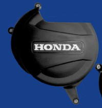 PROTECTOR TAPA CLUTCH HONDA XR 125 - 150 L NEGRO-BLANCO