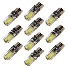 FOCO LED BLANCO T10 CON SILICONA (STROBO) 12V PAR - STD