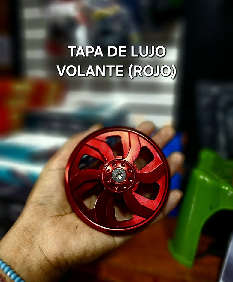 LUJO DE TAPA VOLANTE ROJO UND - COMPATIBLE CON CG/STD