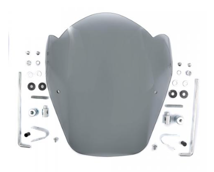 VISERA CUPULA PULSAR FZ16 MODIFICADA GRIS