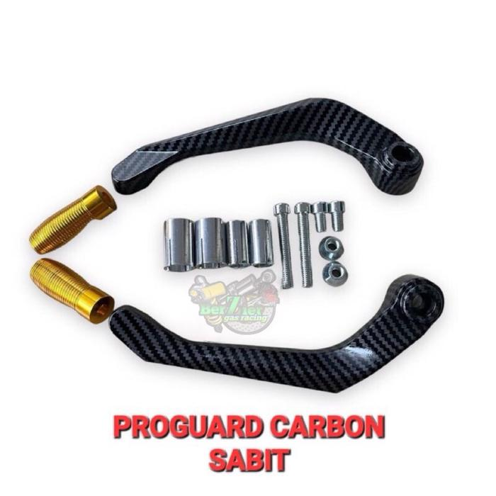 PROTECTOR DE MANO UNIVERSAL B039 CARBONO/AMARILLO PAR - STD