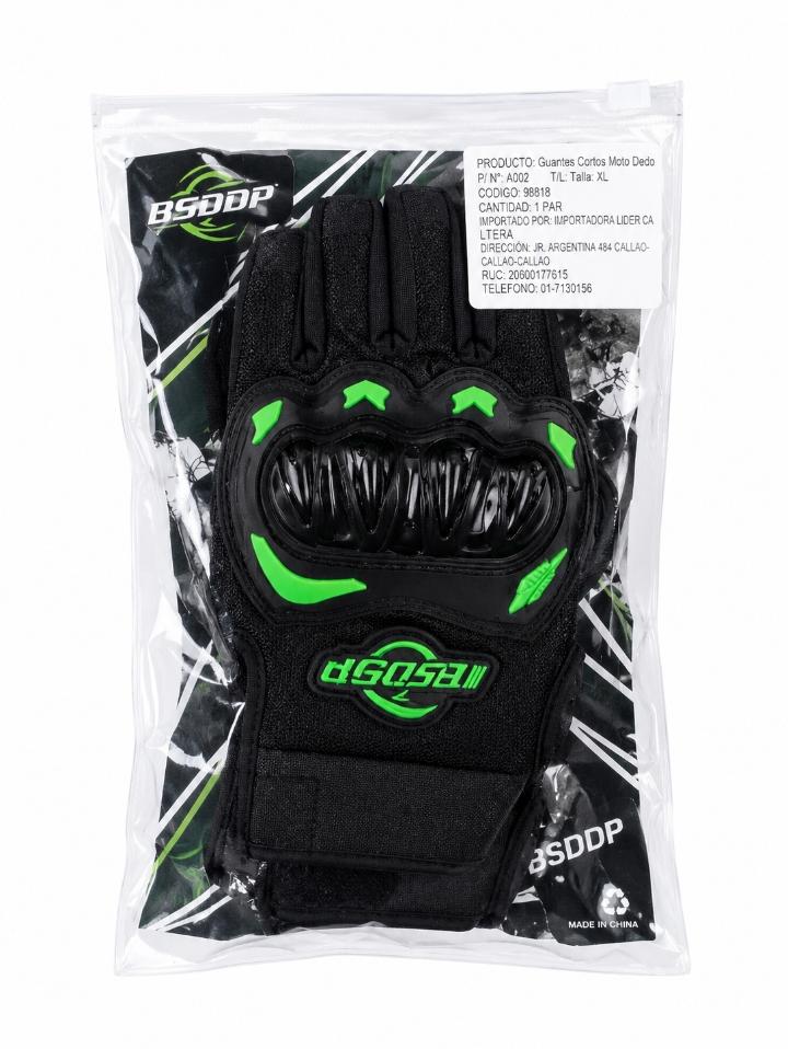 GUANTES CORTOS MEDIO DEDO XL