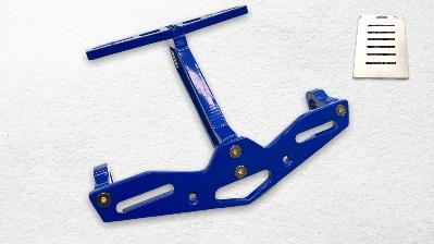 PORTAPLACA ARMABLE ALUMINIO AZUL UND - STD