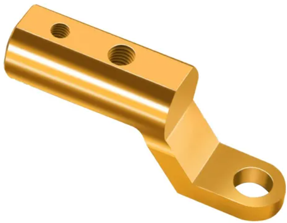 SOPORTE EXTENSION DE ESPEJO RETROVISOR MOD 1 (6 Y 8 mm)DORADO