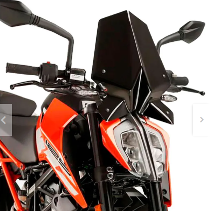 VISERA CUPULA Policarbonato Negra KTM DUKE 250-390-790