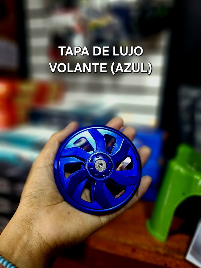LUJO DE TAPA VOLANTE AZUL UND - COMPATIBLE CON CG/STD