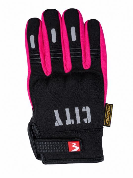 GUANTES LARGOS MAD-07E NERO/ROSADO CITY TALLA M