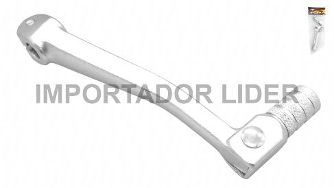 PEDAL CAMBIO FLEXIBLE CROMADO C-001 UND - STD