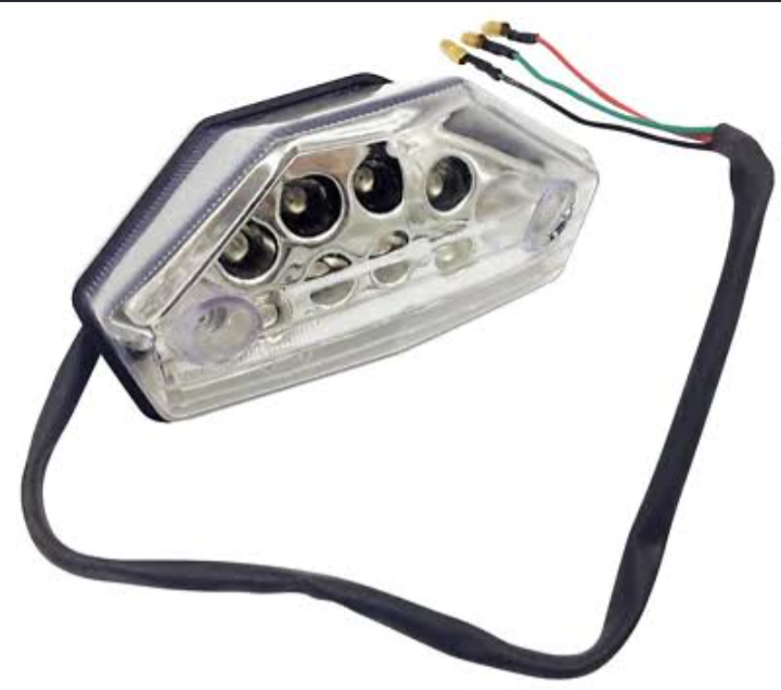FARO POSTERIOR B/PLACA 6LED 