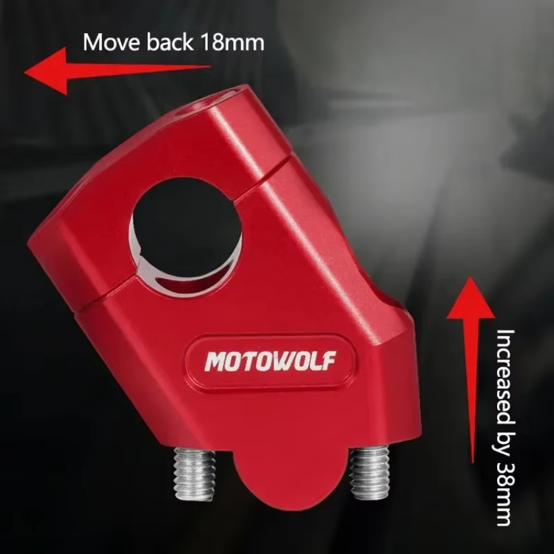SUPLE DE TIMON CNC PREMIUM MDL357 ROJO WOLF