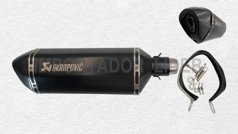 TUBO DE ESCAPE DEPORTIVO SILENCIADOR (48.9CM) NEGRO MATE H33 UND - STD