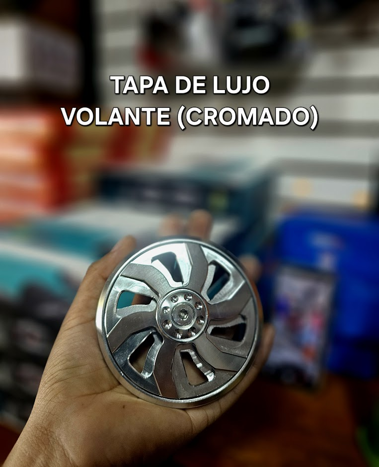 LUJO DE TAPA VOLANTE CROMADO UND - COMPATIBLE CON CG/STD