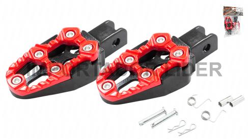 ESTRIBO ALUMINIO E-01 ROJO PAR - STD