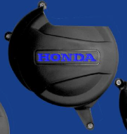 PROTECTOR TAPA CLUTCH HONDA XR 125 - 150 L NEGRO-AZUL