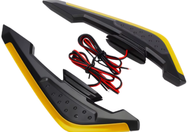 ALERON UNIVERSAL CON LUZ LED/ AMARILLO 