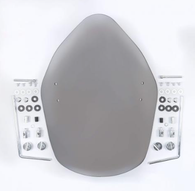 VISERA CUPULA PULSAR 200NS/160NS MODIFICADA GRIS C/ACCESORIO