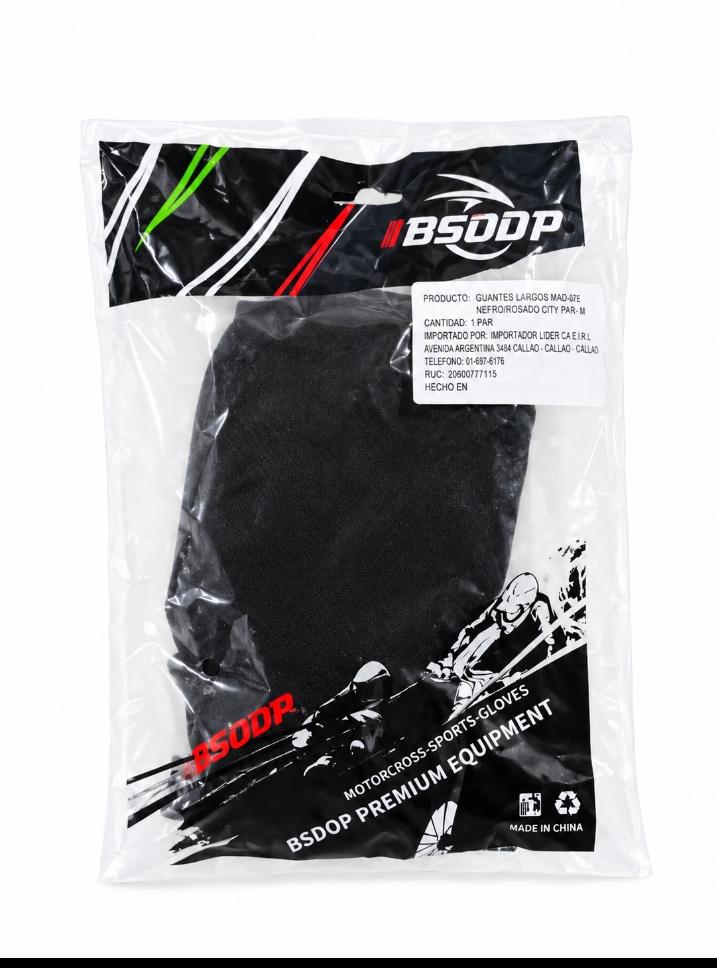 GUANTES CORTOS MEDIO DEDO P/MOTO TALLA XL