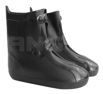 PROTECTOR DE CALZADO JEBE IMPERMEABLE TIPO BOTA 42-43 NEGRO