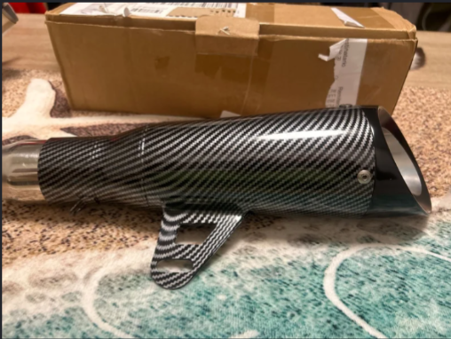 TUBO DE ESCAPE DEPORTIVO NEGRO M19