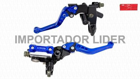 MANIJAS UNIVERSAL EMBRAGUE & FRENO AZUL C/REGULADOR PAR - STD