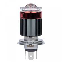 FOCO LASER LED H4 C/CORONA C/HALO ROJO