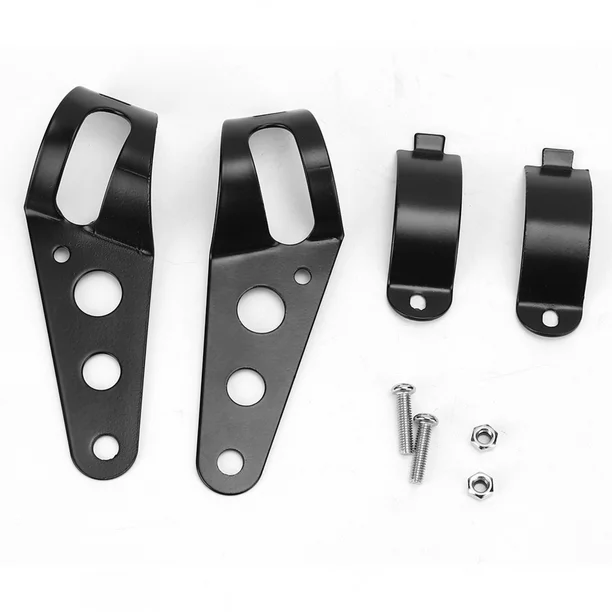SOPORTE DE FARO (METAL) DELANTERO NEGRO PAR - STD