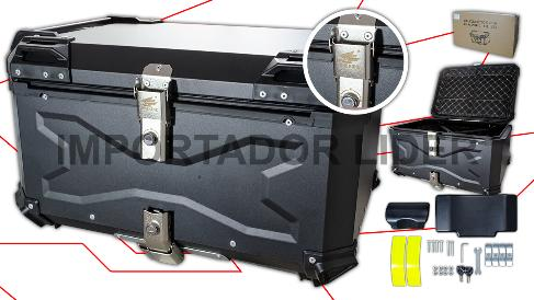 MALETA ALUMINIO NEGRO MODELO (X) 65L UND - STD