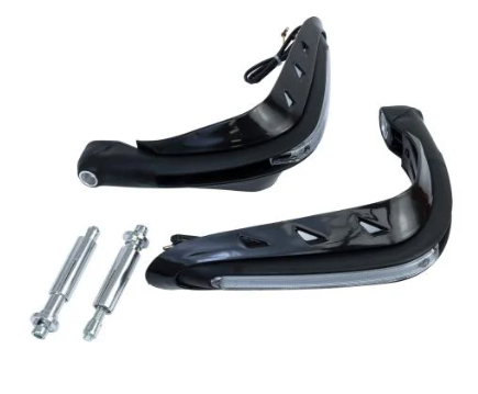 PROTECTOR MANO C/LUZ LED MOTO UNIVERSAL NEGRO